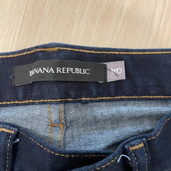 Men's Very Dark Navy Banana Republic Slim Jeans, Size 32x30, RMD Denim - Picture 2 of 4